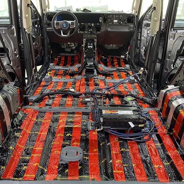 Foamed Rubber Automotive Sound And Heat Insulation Noise Reduction Mat ROHS Approved